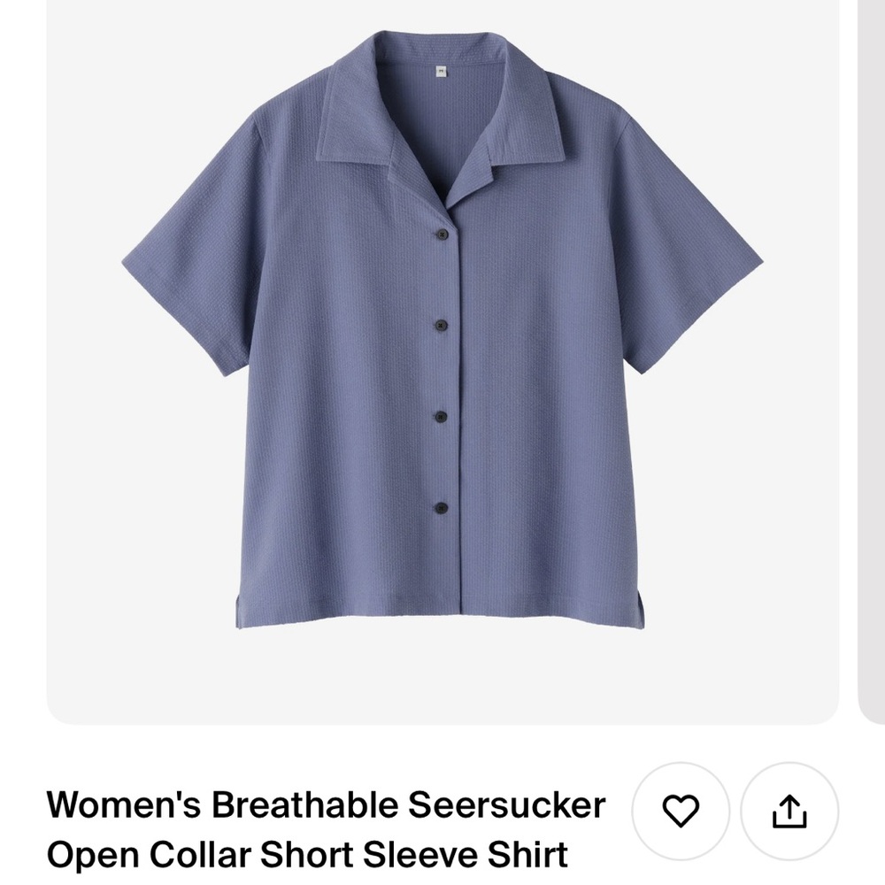 Muji short sleeve shirt